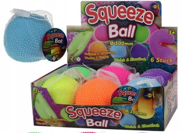 Sensorinis mini kamuoliukas su šereliais Squeezy