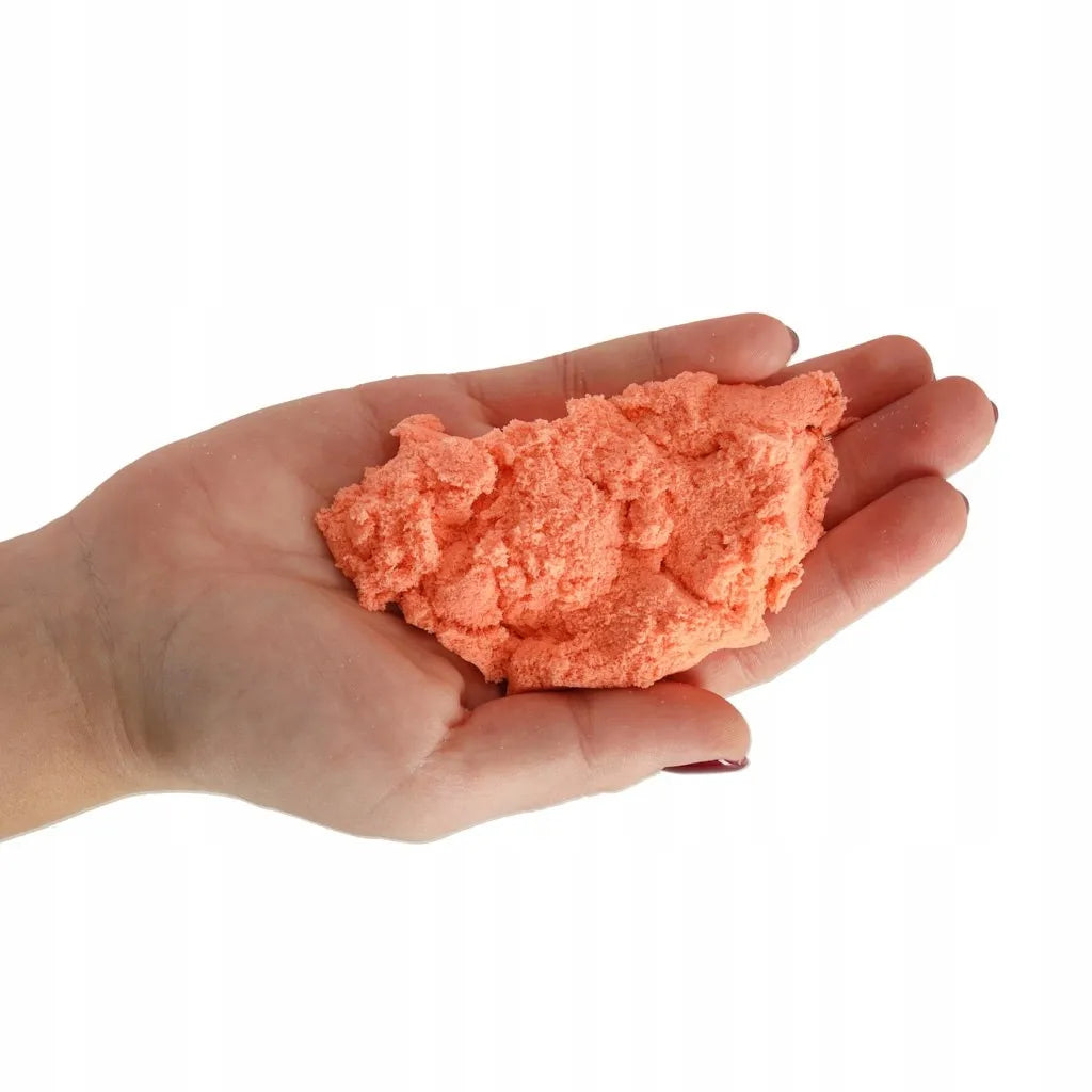Sensorinis smėlis vaikams 1kg maišelyje, oranžinis