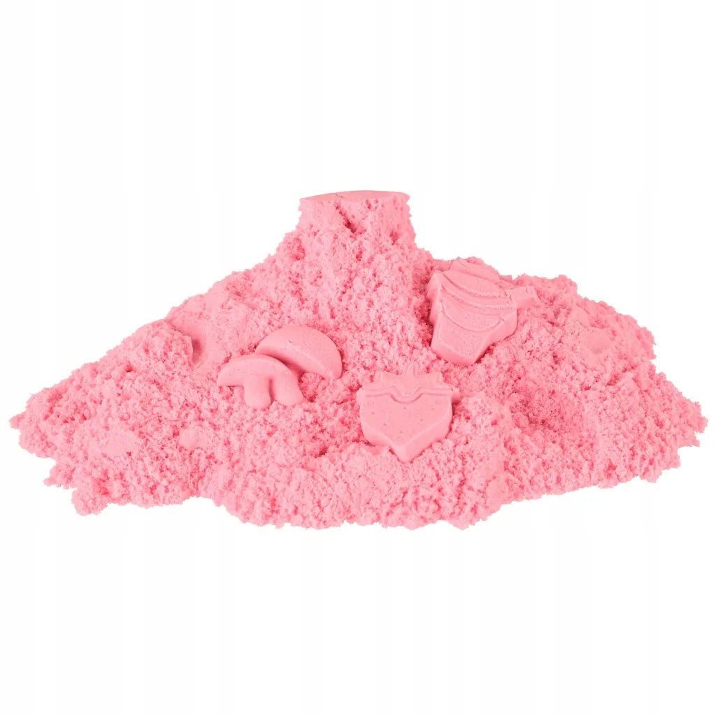 Sensorinis smėlis vaikams 1kg maišelyje rožinis