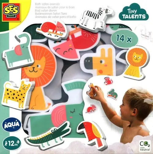 SES Creative vonios žaislas safari gyvūnai 14 vnt.