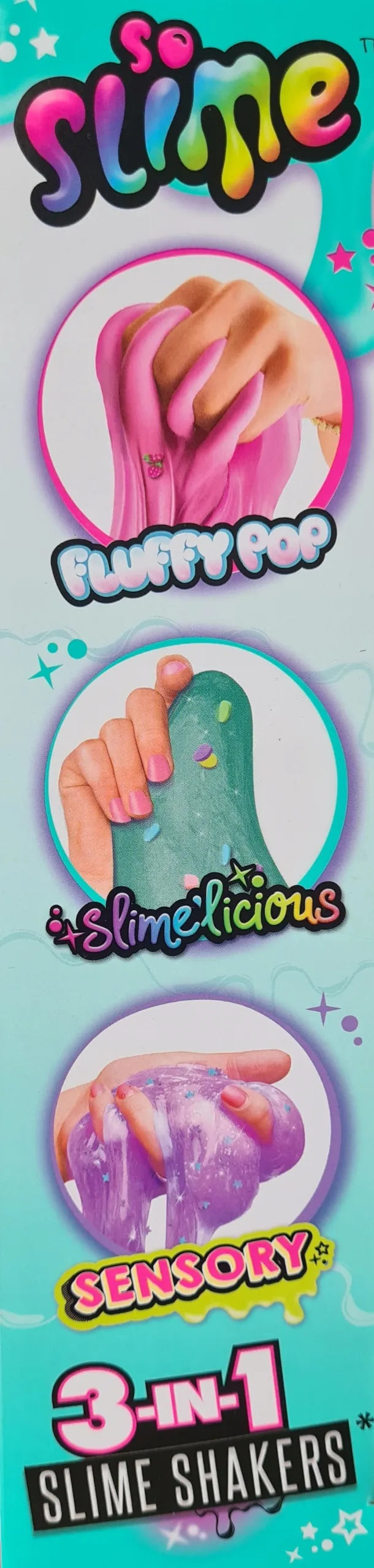 SLIME SHAKER plastilino rinkinys 3 vnt. magiškas gleivių rinkinys pasidaryk pats C7
