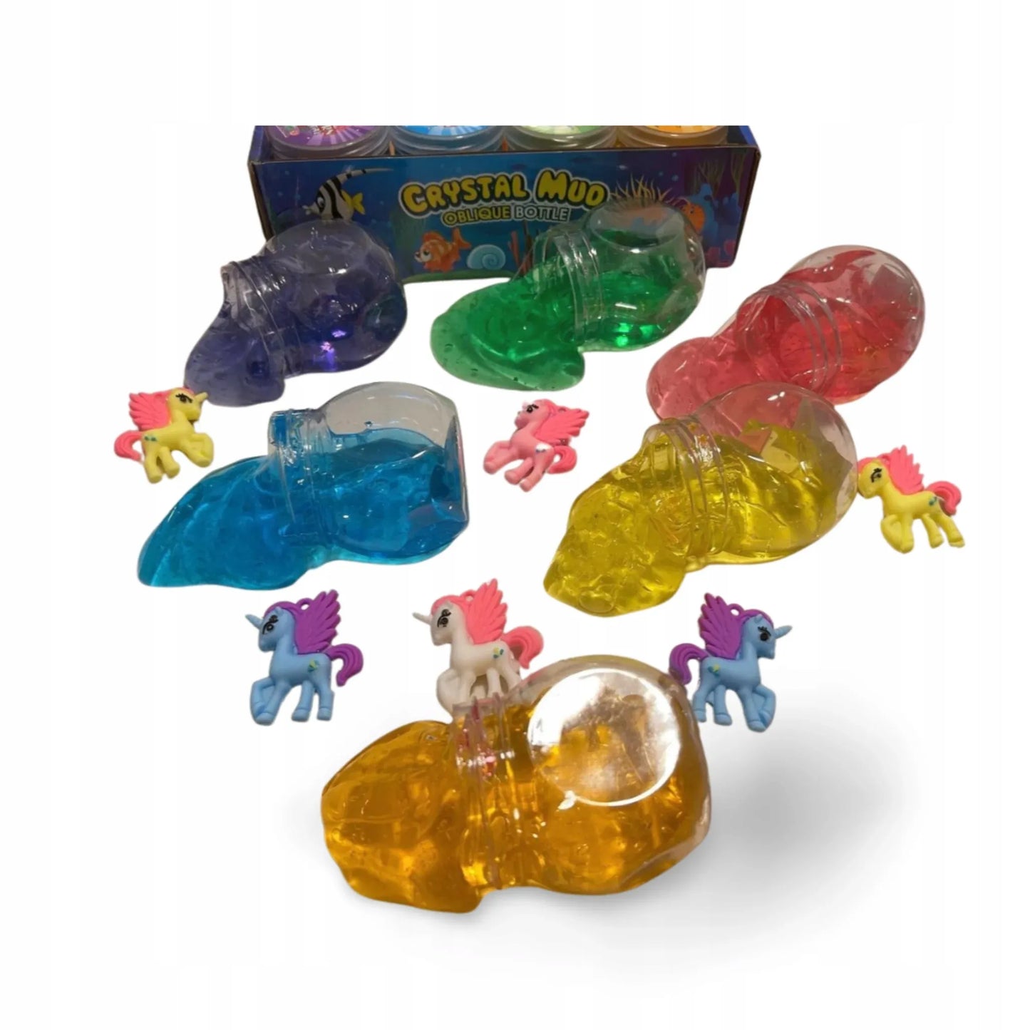 Slime želė masė su vienaragiu, 12 vnt. rinkinys