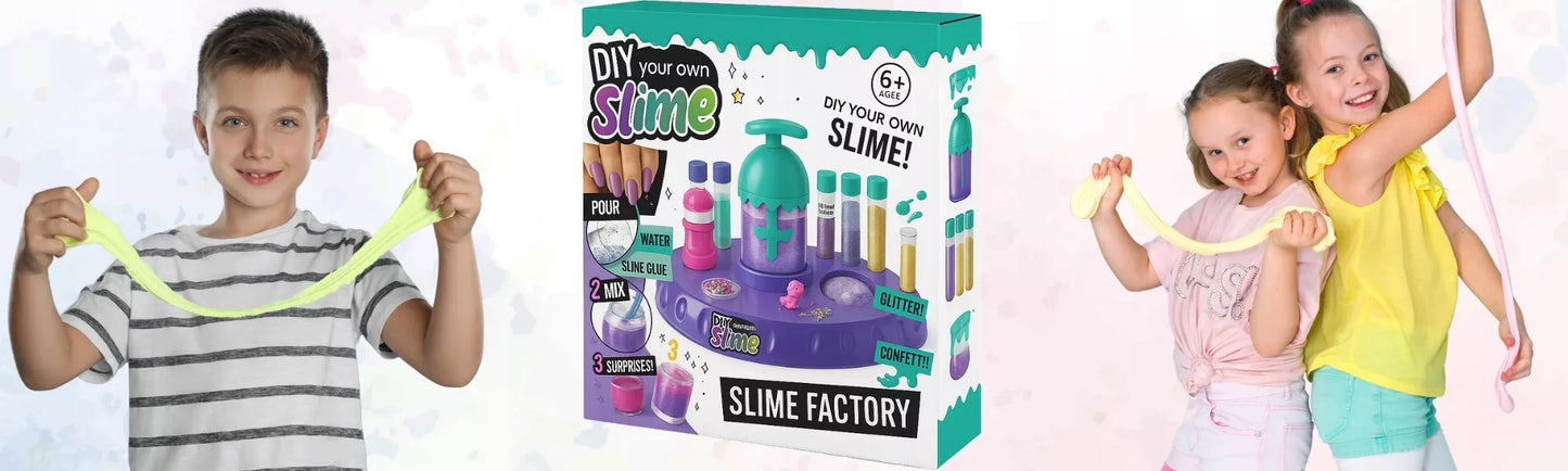So Slime DIY fabrikos didelis rinkinys: maišytuvas ir klijai gleivėms gaminti vaikams