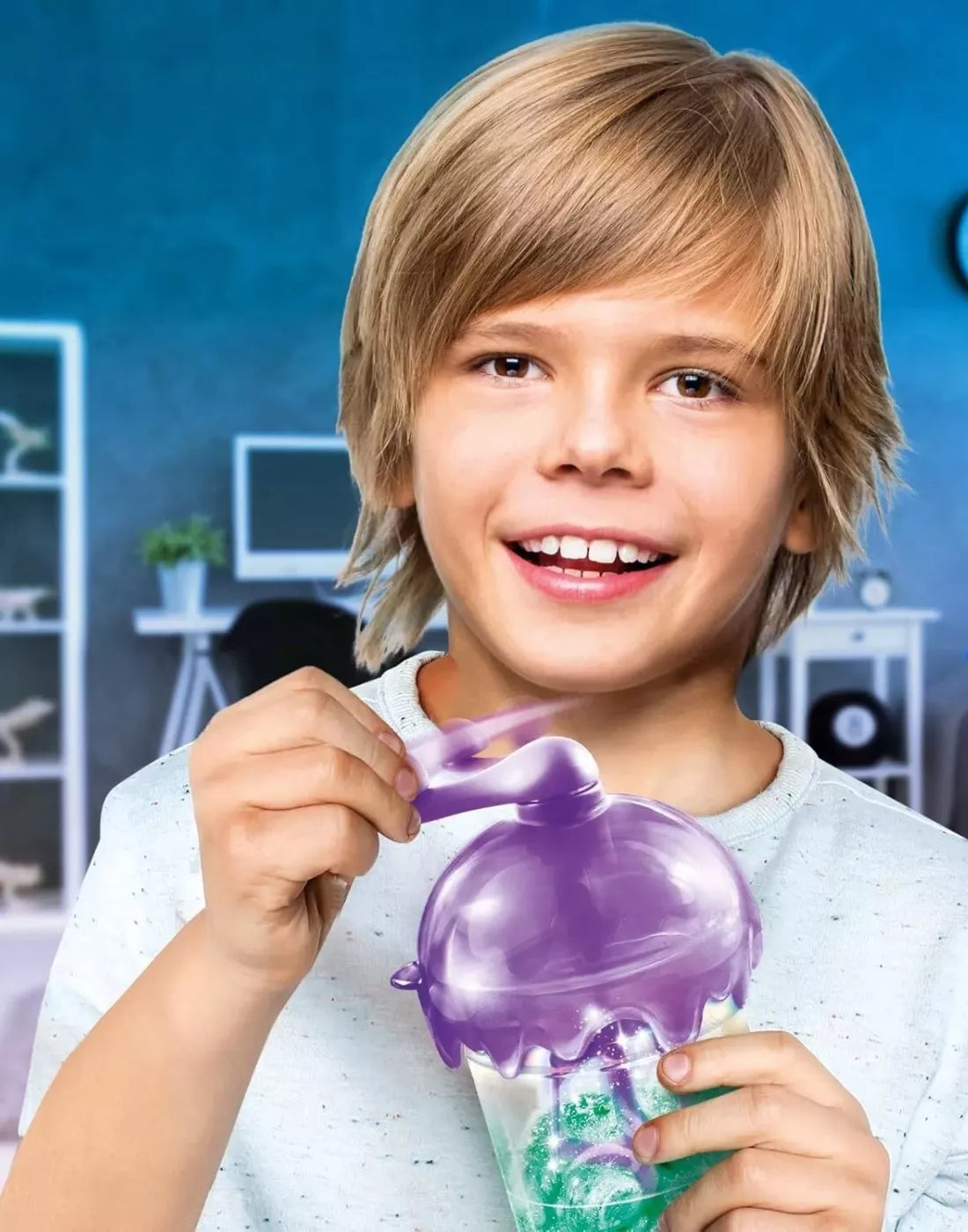 So Slime DIY fabrikos didelis rinkinys: maišytuvas ir klijai gleivėms gaminti vaikams