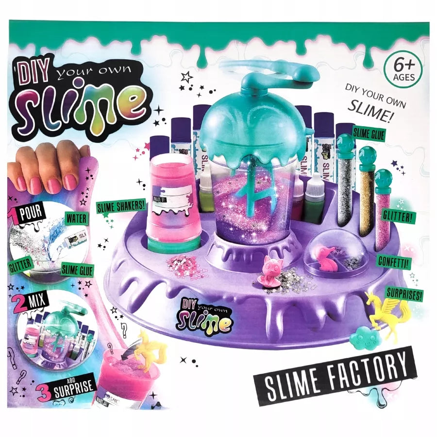 So Slime DIY fabrikos didelis rinkinys: maišytuvas ir klijai gleivėms gaminti vaikams