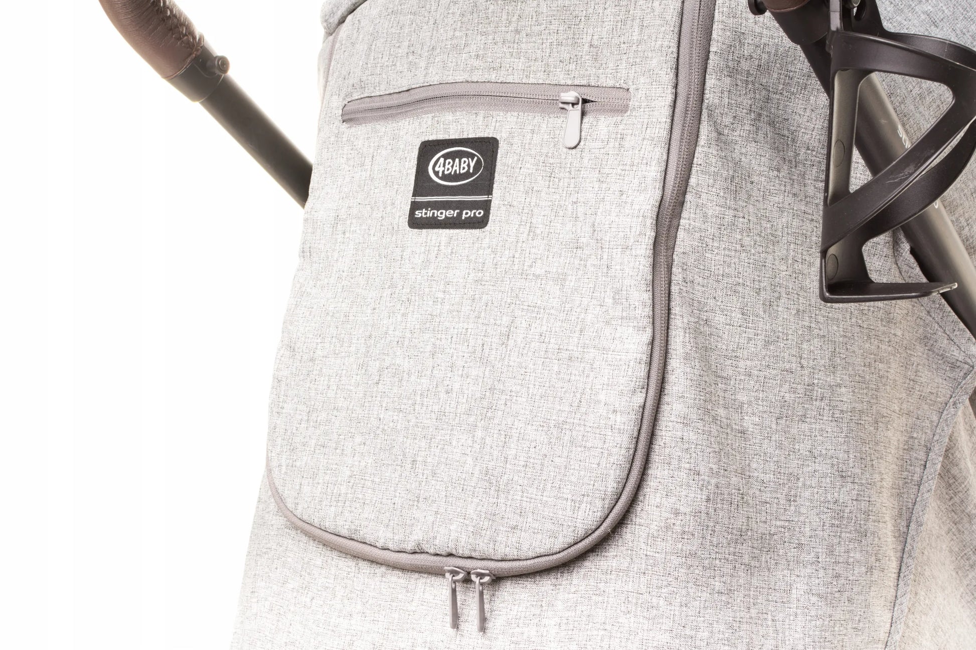 Sportinis vežimėlis 4Baby Stinger PRO Light Grey, geliniai ratai, aliuminis rėmas, iki 22 kg