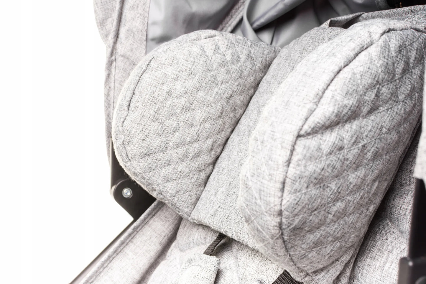 Sportinis vežimėlis 4Baby Stinger PRO Light Grey, geliniai ratai, aliuminis rėmas, iki 22 kg