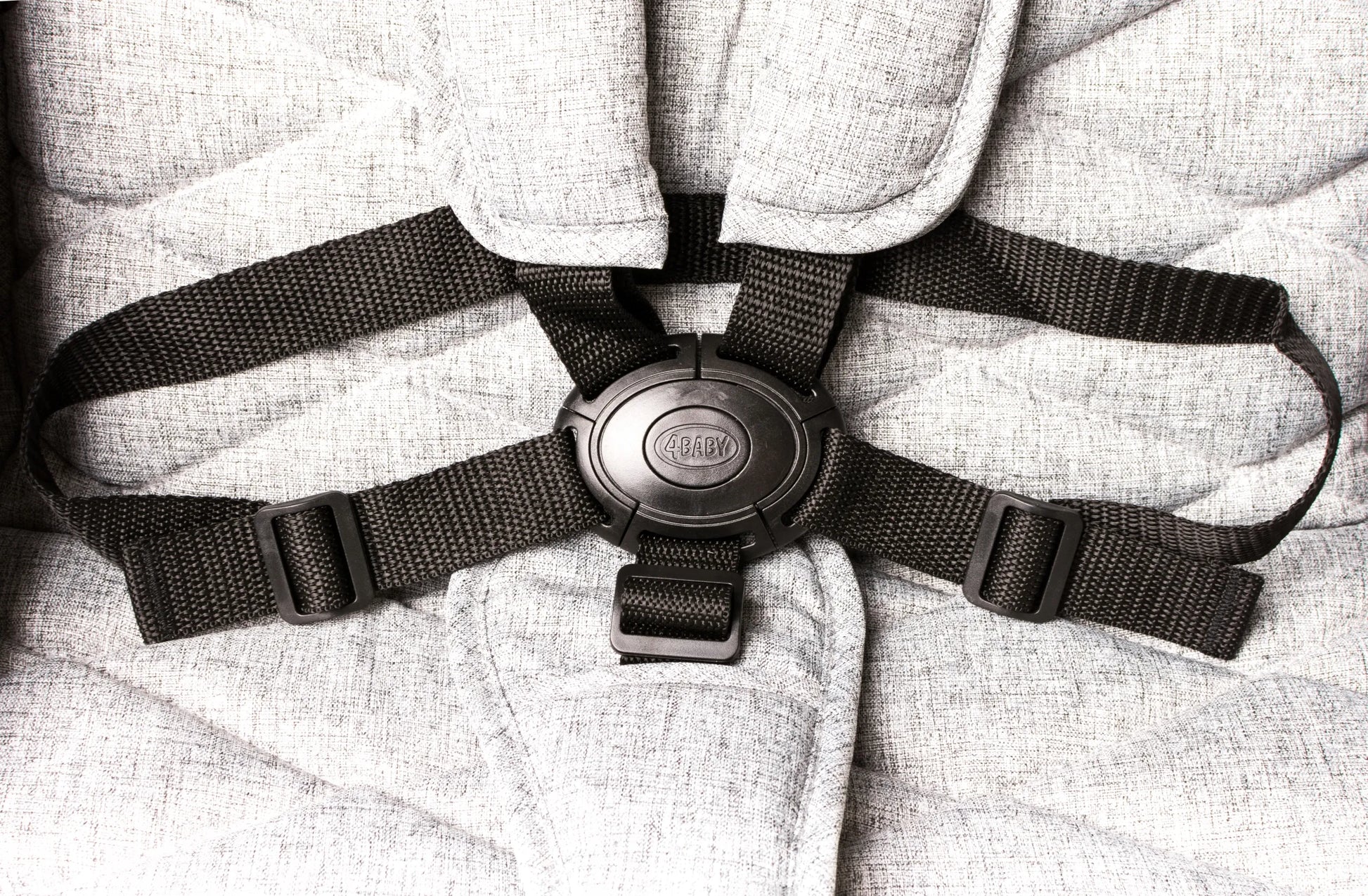 Sportinis vežimėlis 4Baby Stinger PRO Light Grey, geliniai ratai, aliuminis rėmas, iki 22 kg
