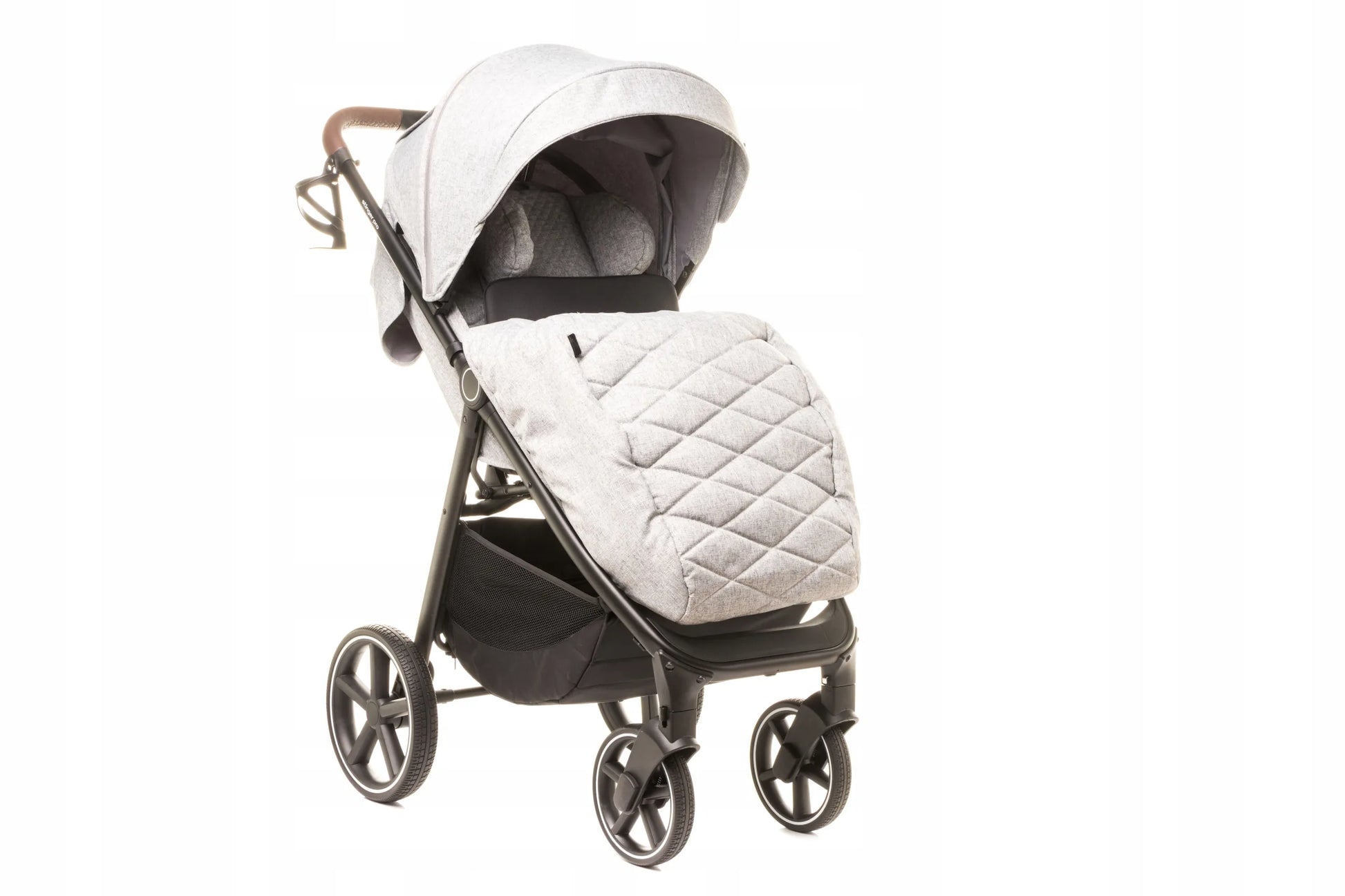 Sportinis vežimėlis 4Baby Stinger PRO Light Grey, geliniai ratai, aliuminis rėmas, iki 22 kg