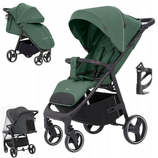 Sportinis vežimėlis Carrello Bravo 8512 Spring Green, dideli ratai, 0-22 kg