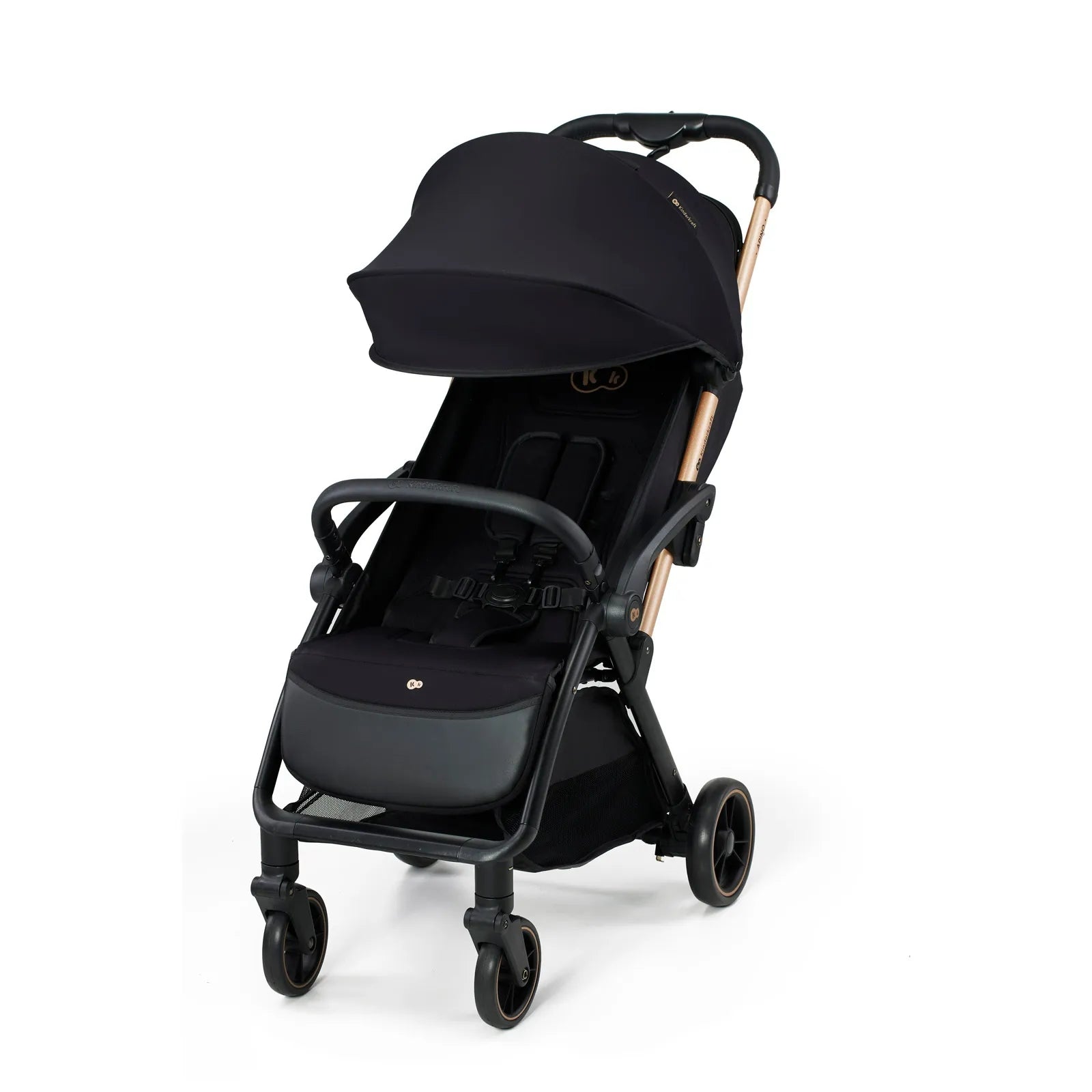 Sportinis vežimėlis Kinderkraft APINO 0-22 kg Lengvas sulankstomas Juodas