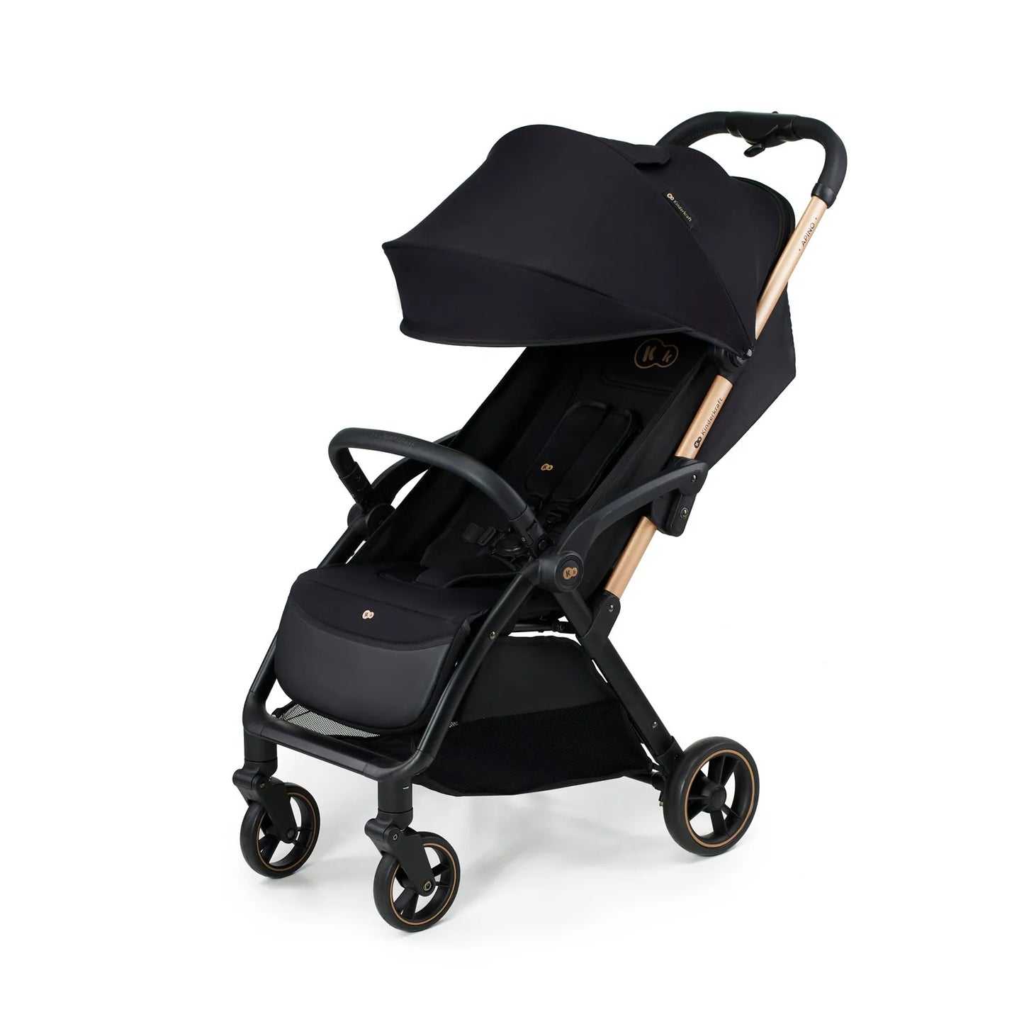 Sportinis vežimėlis Kinderkraft APINO 0-22 kg Lengvas sulankstomas Juodas
