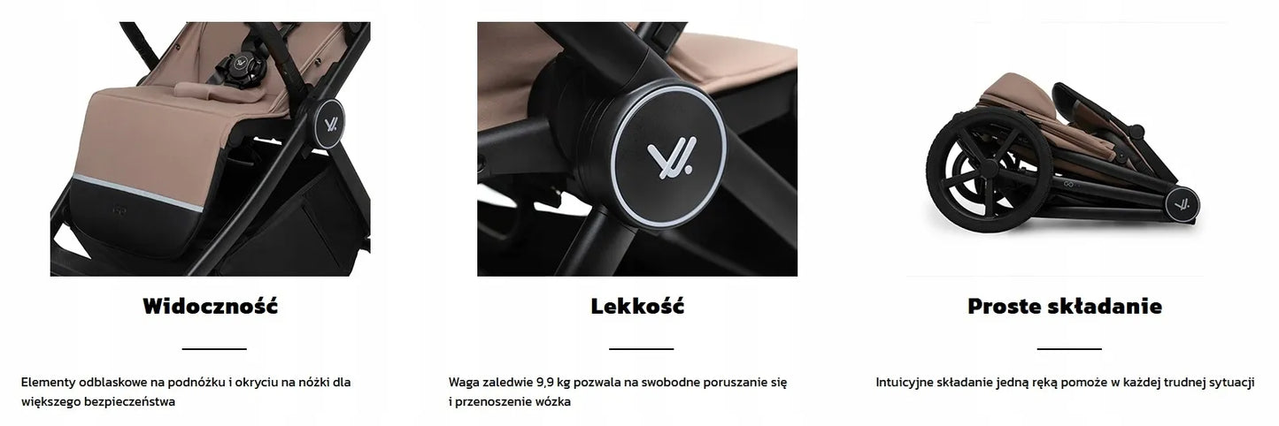Sportinis vežimėlis MUUVO GO - Taupe
