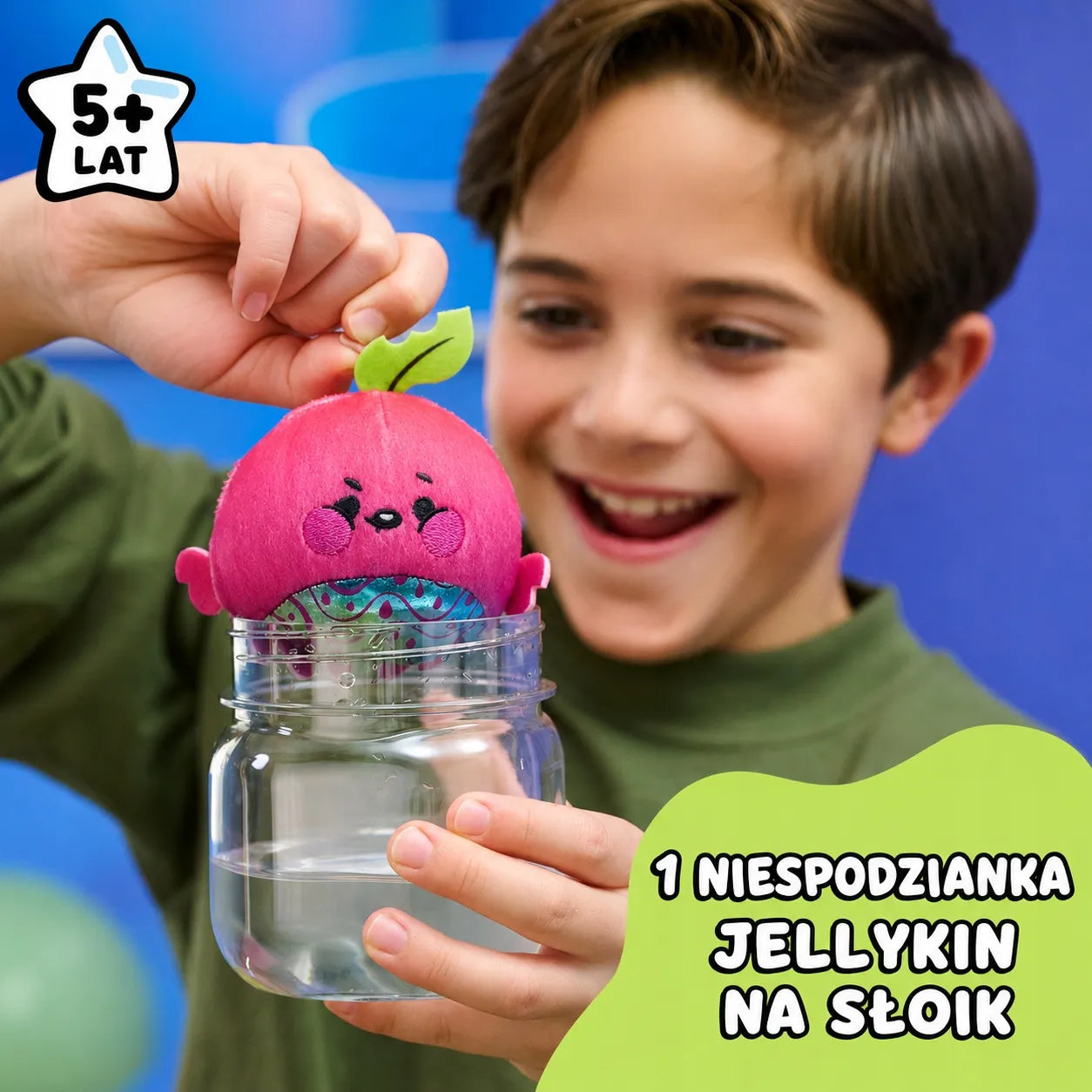 Staigmena pliušinis žaislas stiklainyje pridėkite vandens MAGIC JELLYKINS