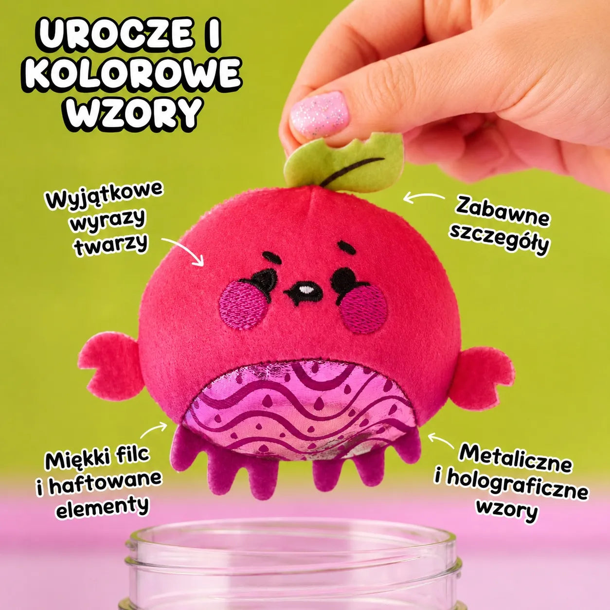 Staigmena pliušinis žaislas stiklainyje pridėkite vandens MAGIC JELLYKINS