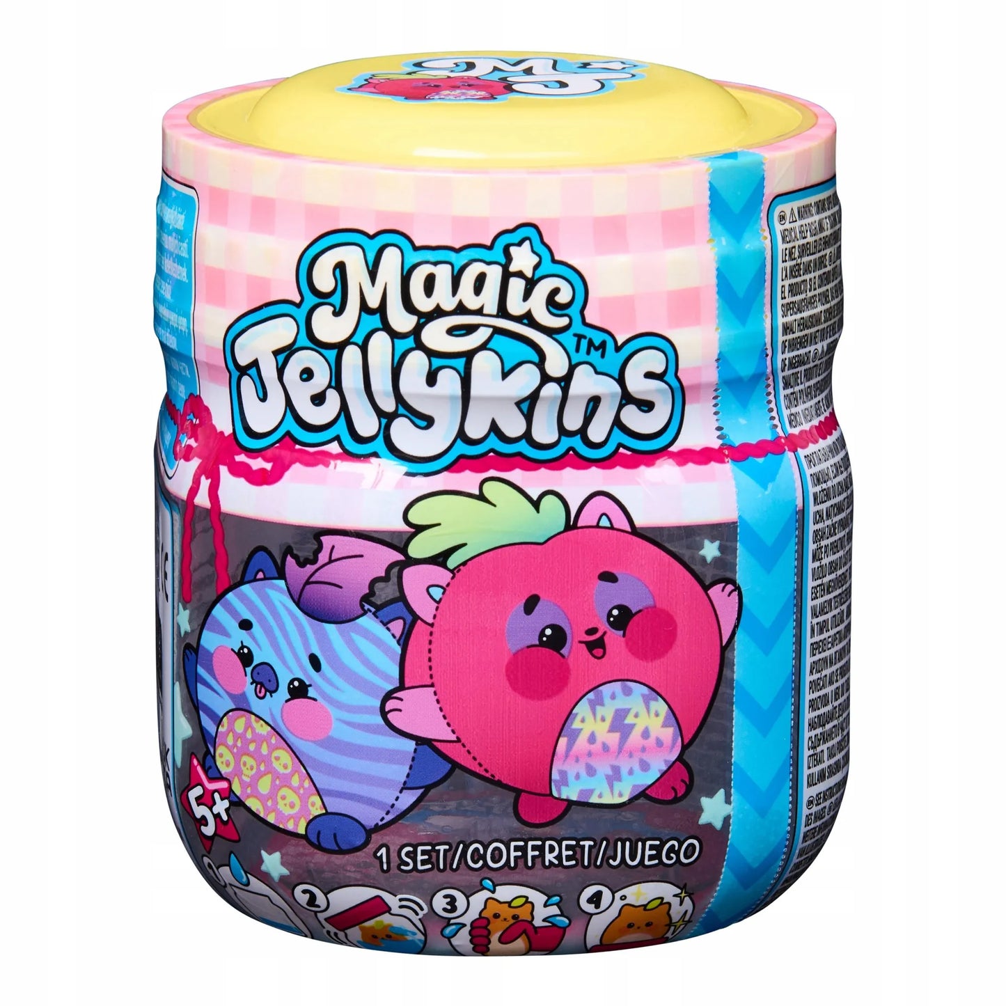 Staigmena pliušinis žaislas stiklainyje pridėkite vandens MAGIC JELLYKINS