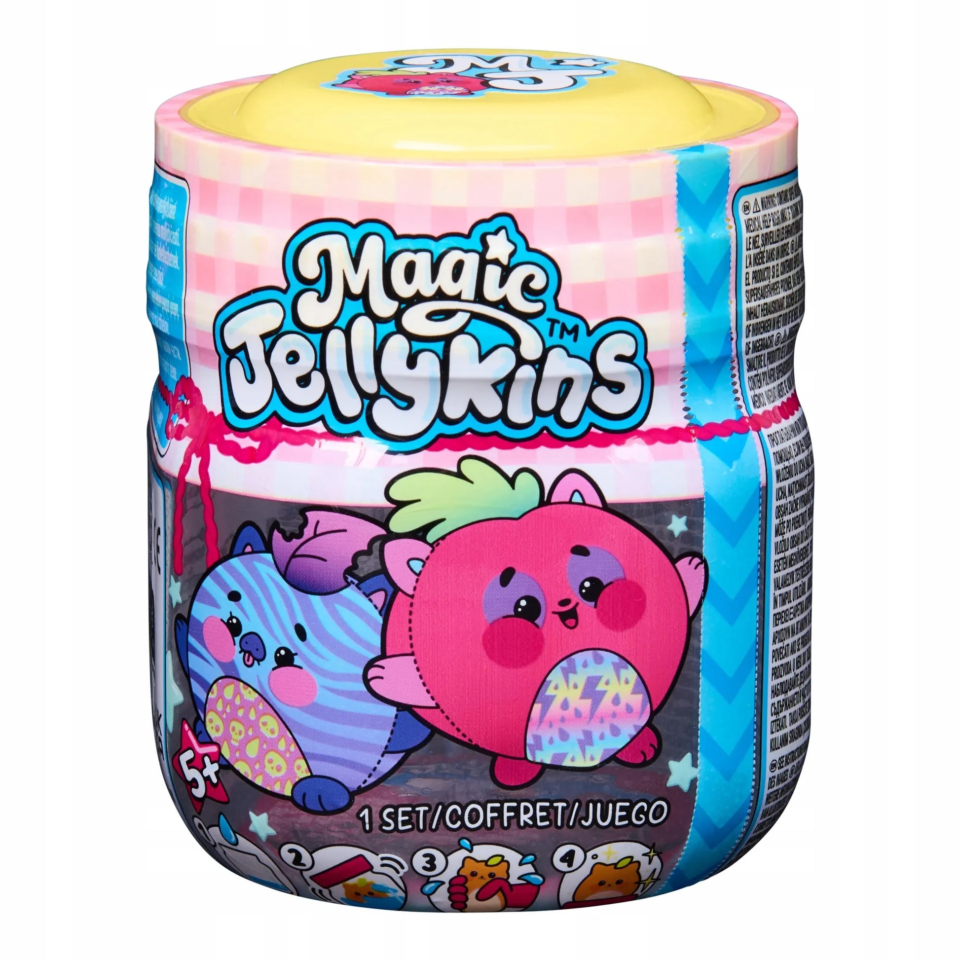 Staigmena pliušinis žaislas stiklainyje pridėkite vandens MAGIC JELLYKINS