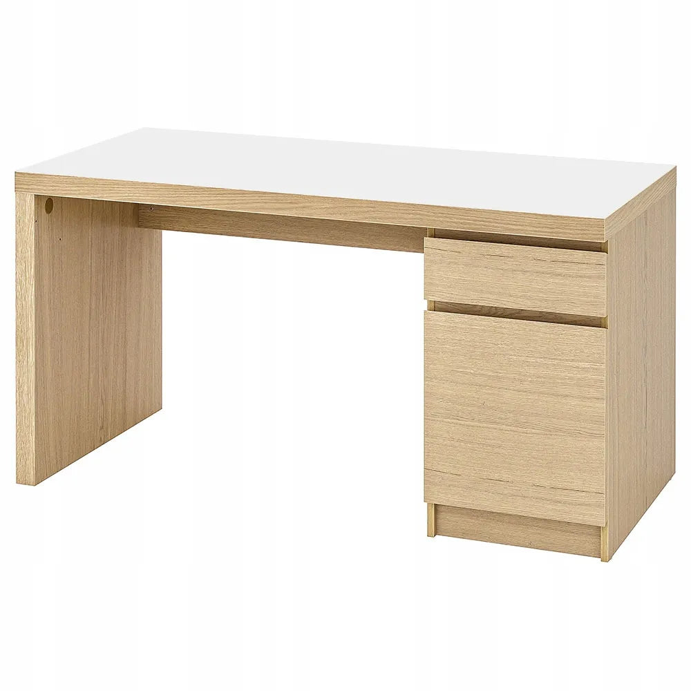 Stalo padėklas 140x65cm, neslystantis kilimėlis, baltas, atsparus, skirtas MALM IKEA