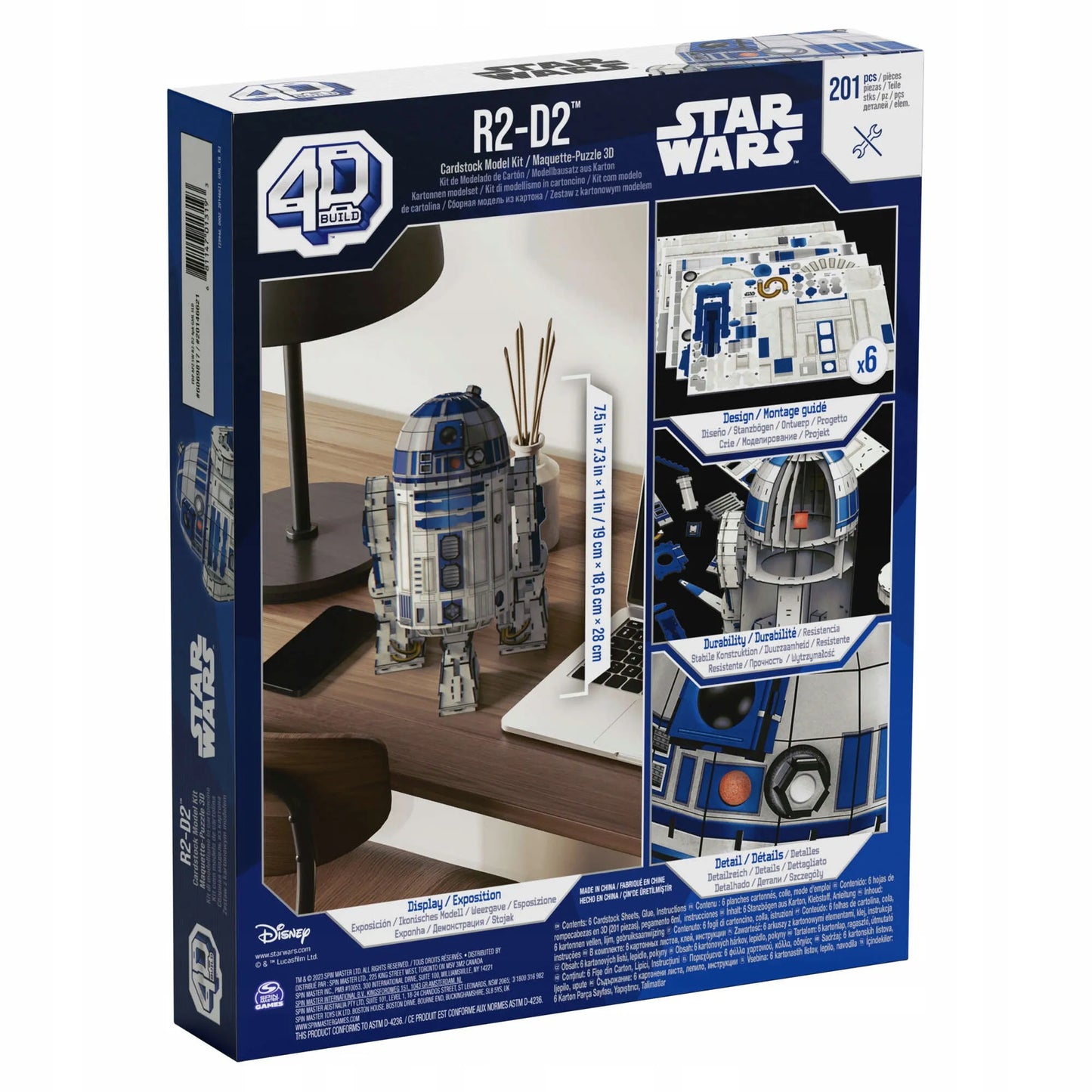 STAR WARS robotas R2-D2 4D dėlionė