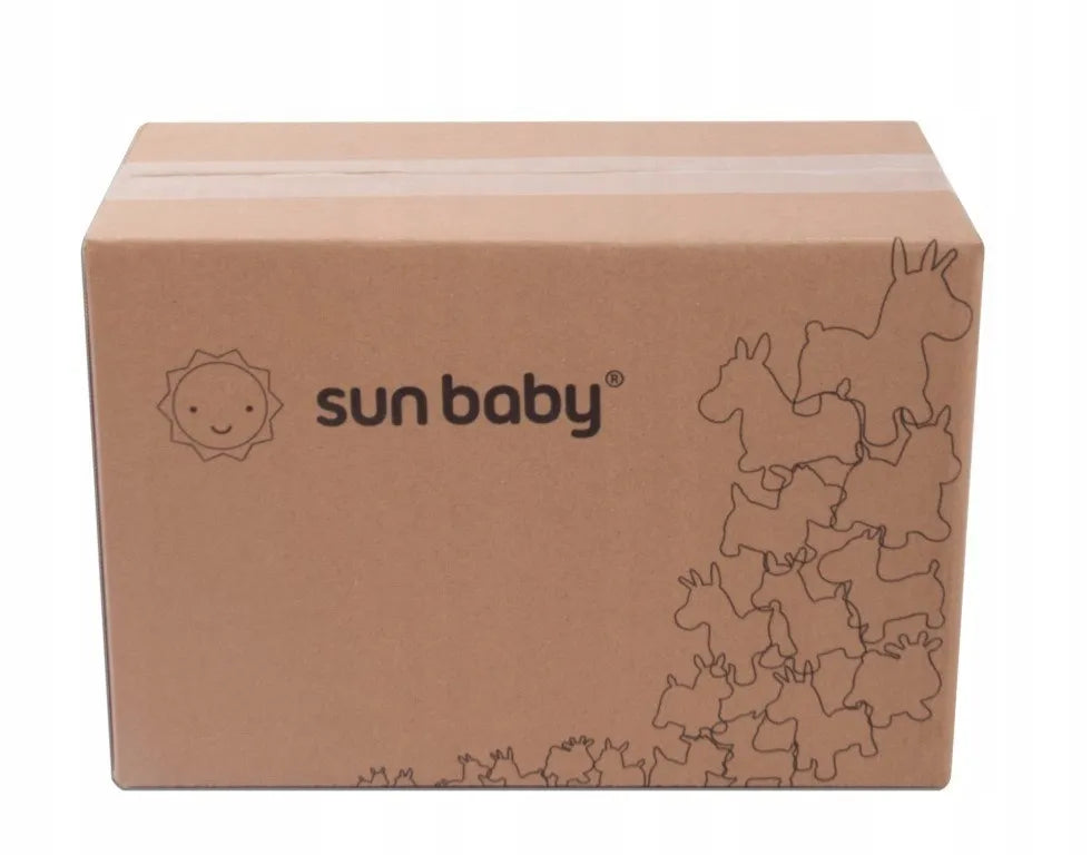 Sun Baby guminis šokliukas vaikams rožinė varlytė su pompa