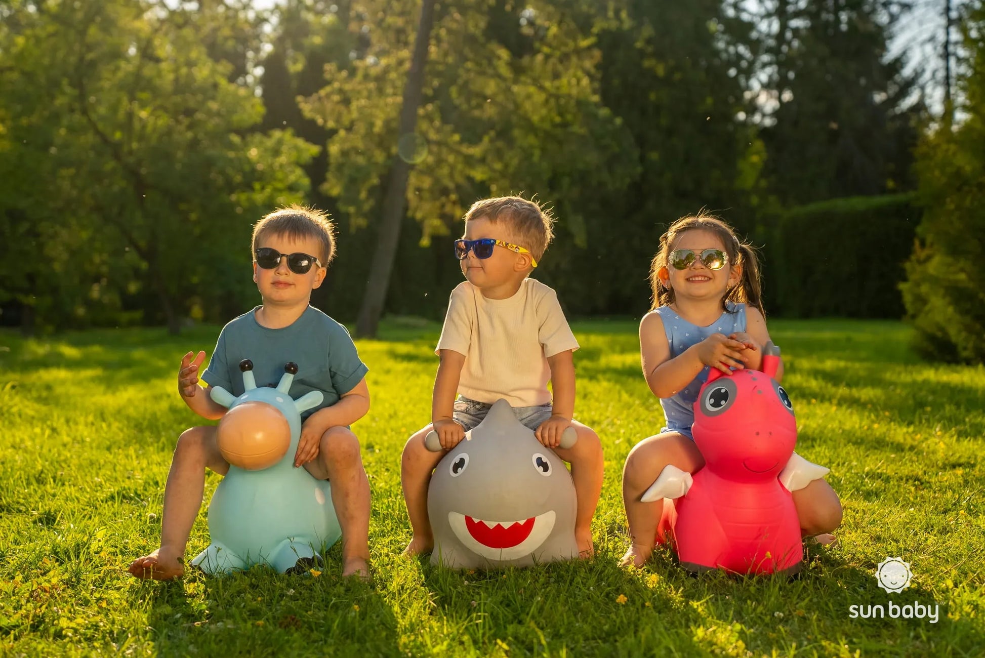 Sun Baby guminis šokliukas vaikams su pompos komplektu, šuniukas