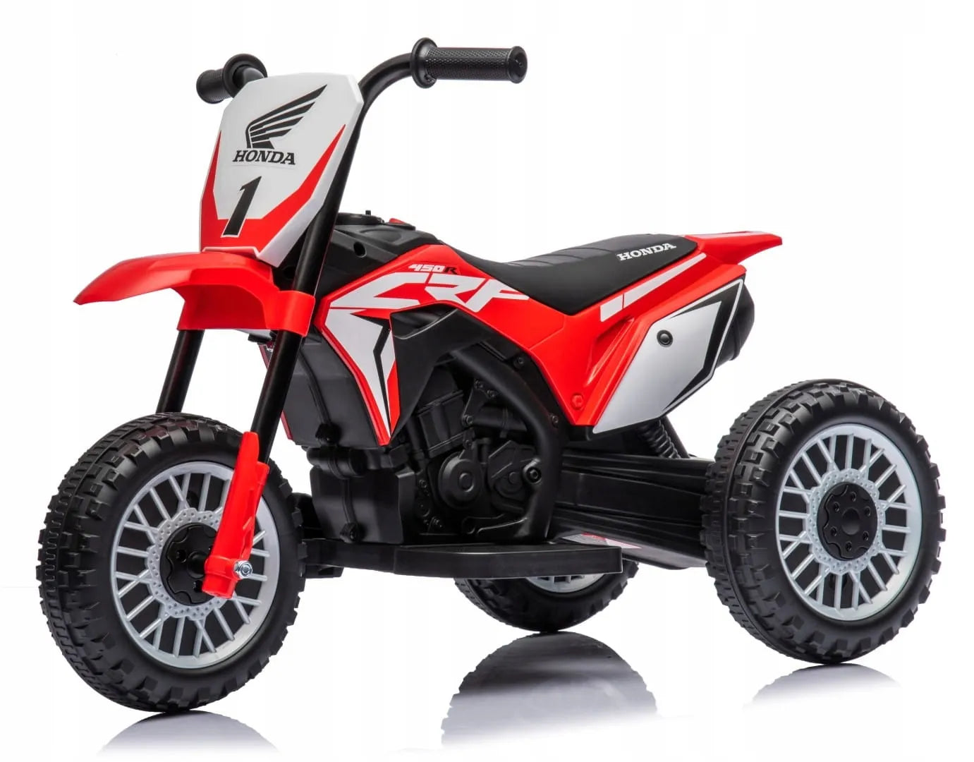 Sun Baby Honda CRF450 triratis elektromobilis vaikams, raudonas