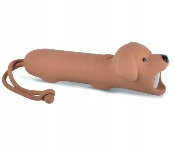 ŠUNIUKAS BUDDY žibintuvėlis-naktinė lemputė vaikams, silikoninis, USB-C, Rabbit & Friends