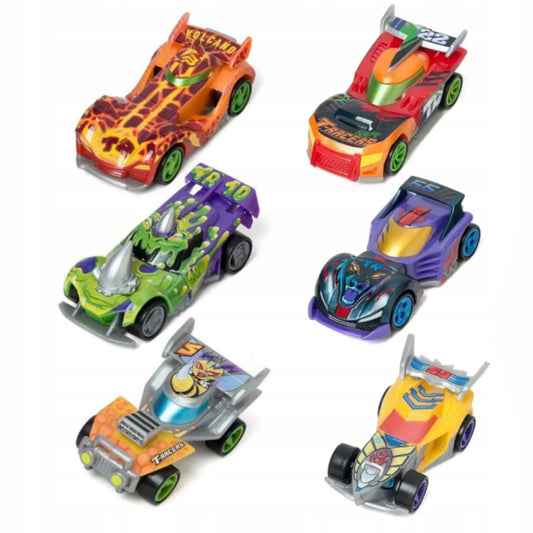 T-Racers MIX’N RACE 6 lenktyninių automobilių rinkinys