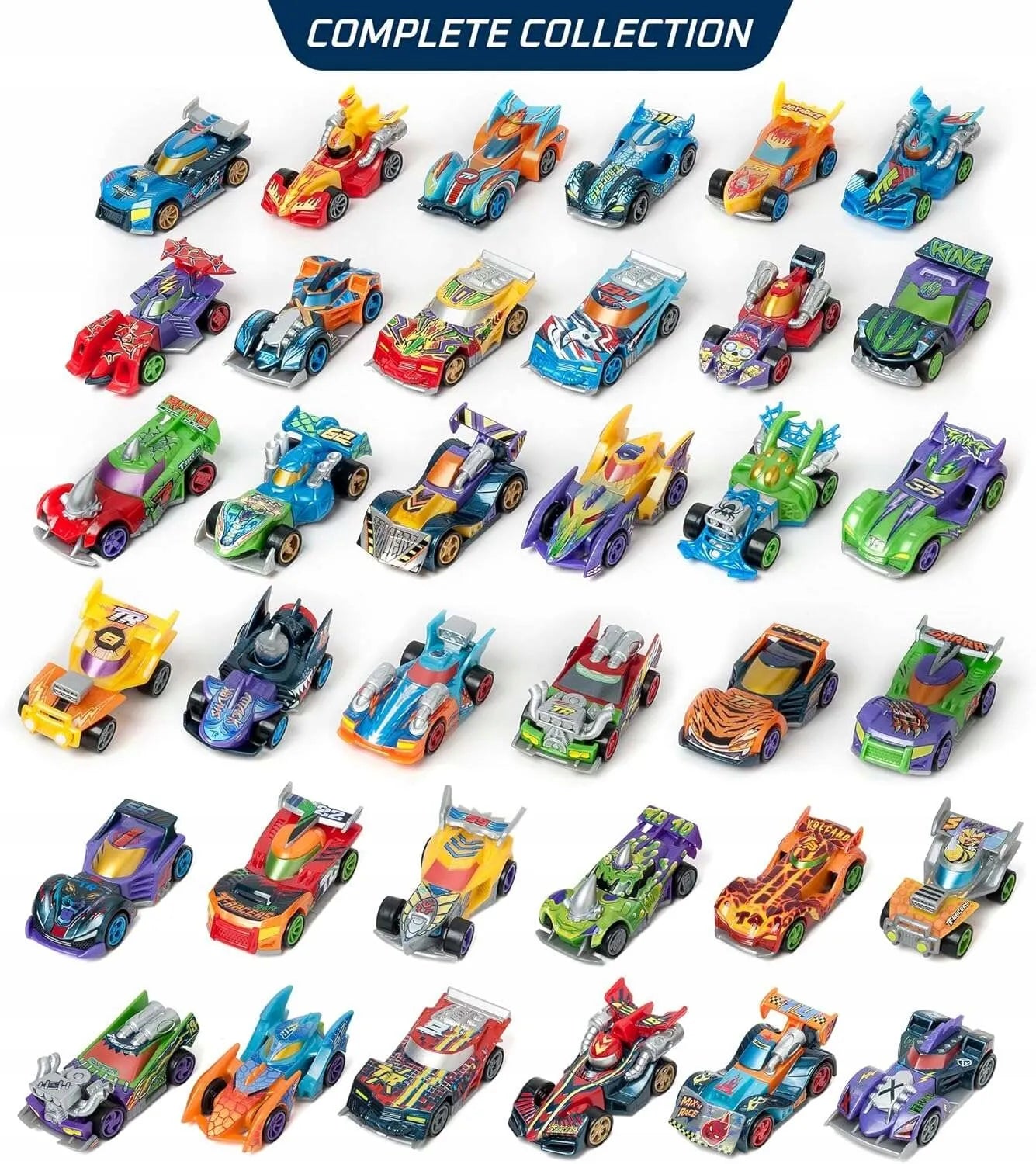 T-Racers MIX’N RACE 6 lenktyninių automobilių rinkinys