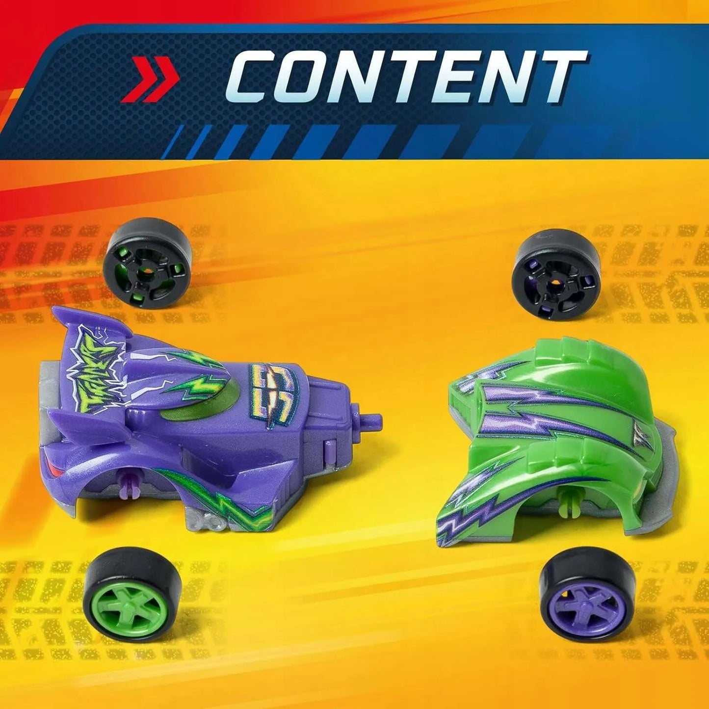 T-Racers MIX’N RACE 6 lenktyninių automobilių rinkinys