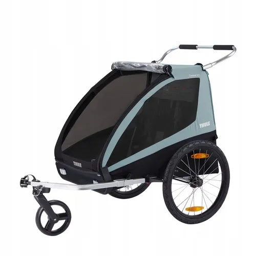 Thule Coaster XT – dvivietė vaikiška dviračio priekaba – šviesiai mėlyna