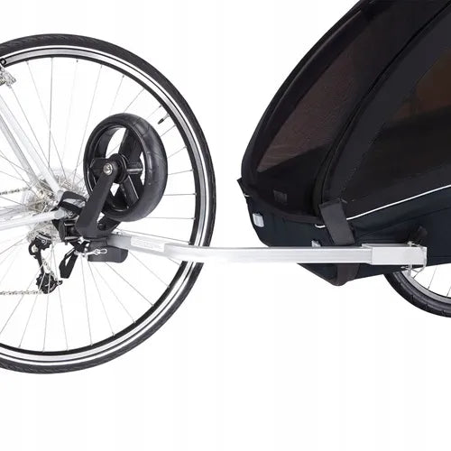 Thule Coaster XT – dvivietė vaikiška dviračių priekaba, juoda