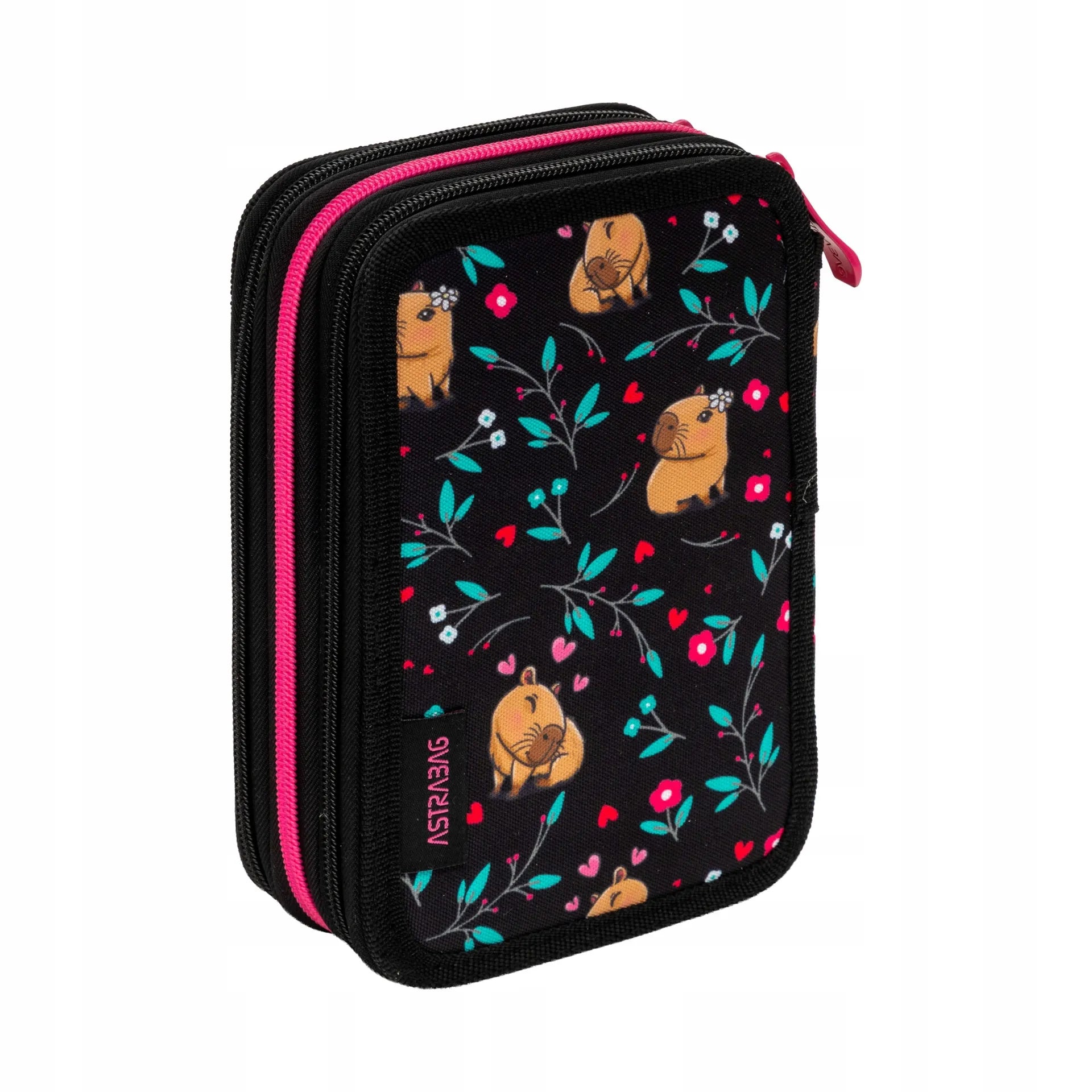 Tridalis penalas AstraBag Flower Capy su priemonėmis, 46 vnt.