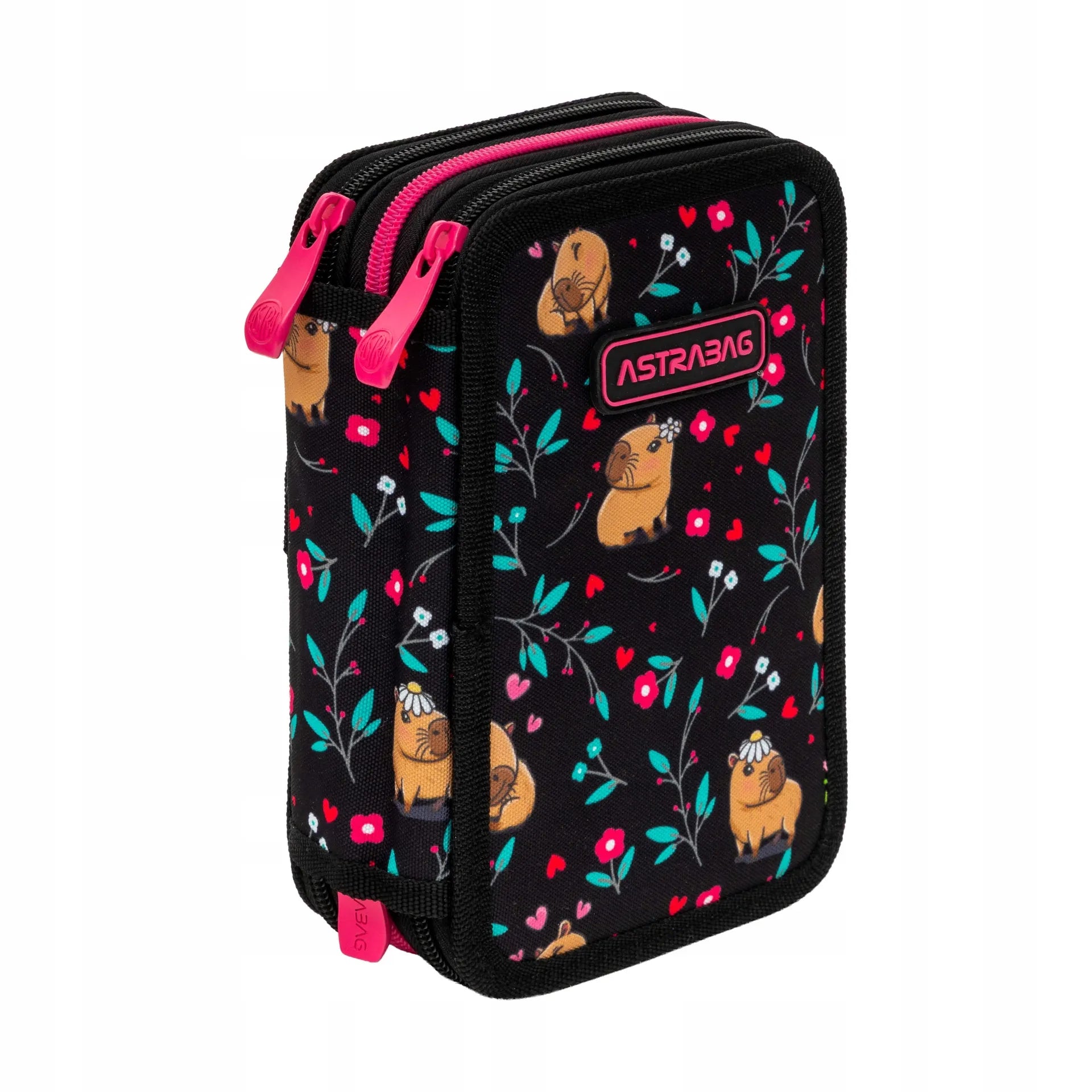 Tridalis penalas AstraBag Flower Capy su priemonėmis, 46 vnt.