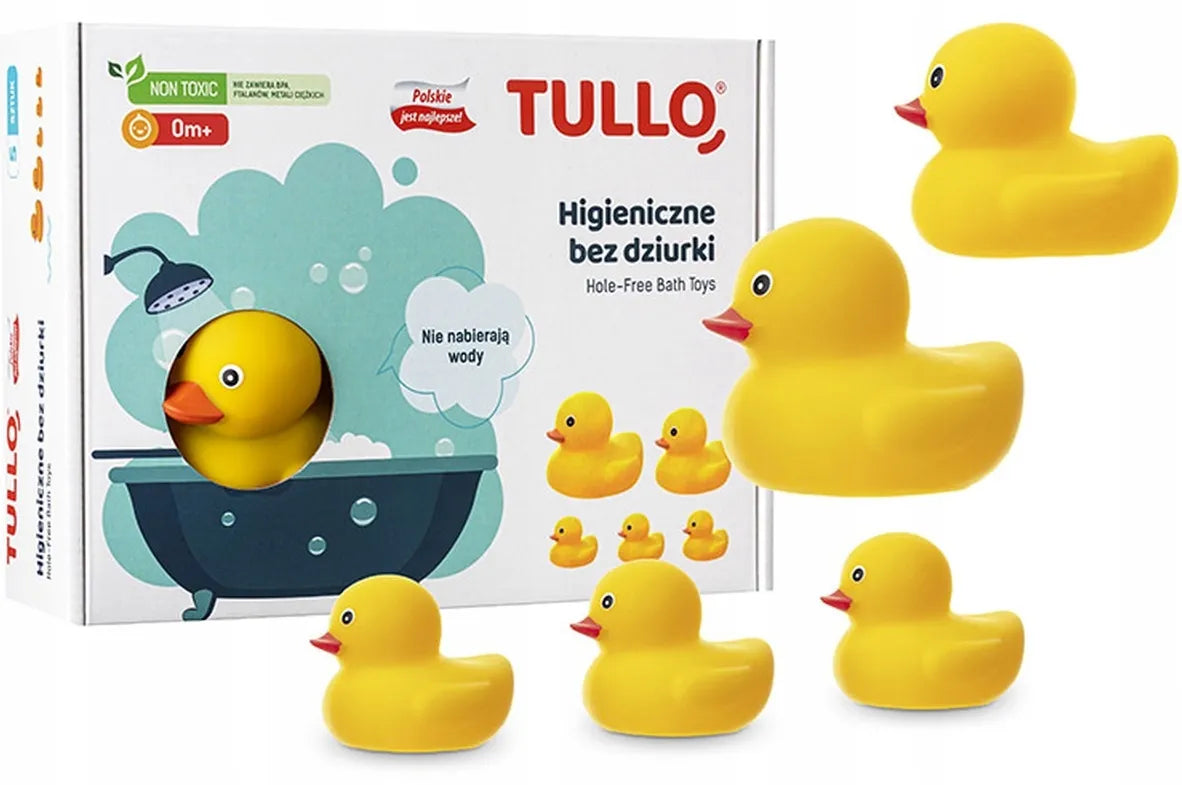 TULLO mačiukai ančiukai voniai BE SKYLUTĖS 3 vnt.