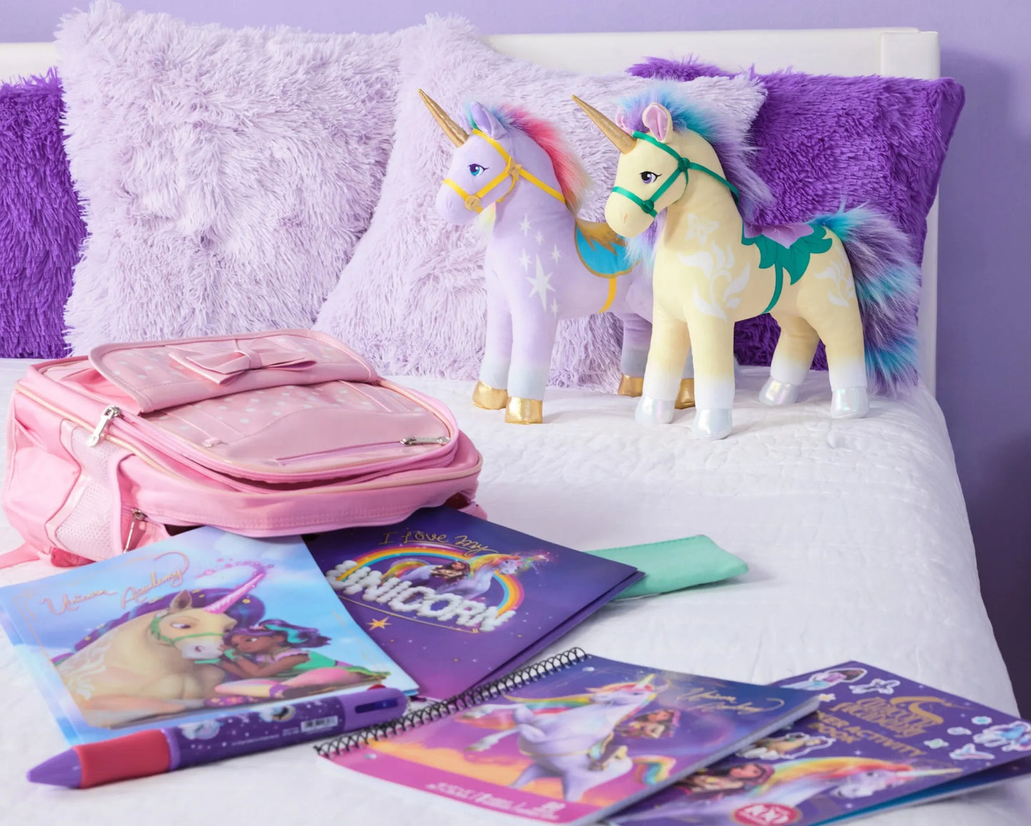 UNICORN ACADEMY LEAF PLIŠINIS VIENARAGIS 38 CM