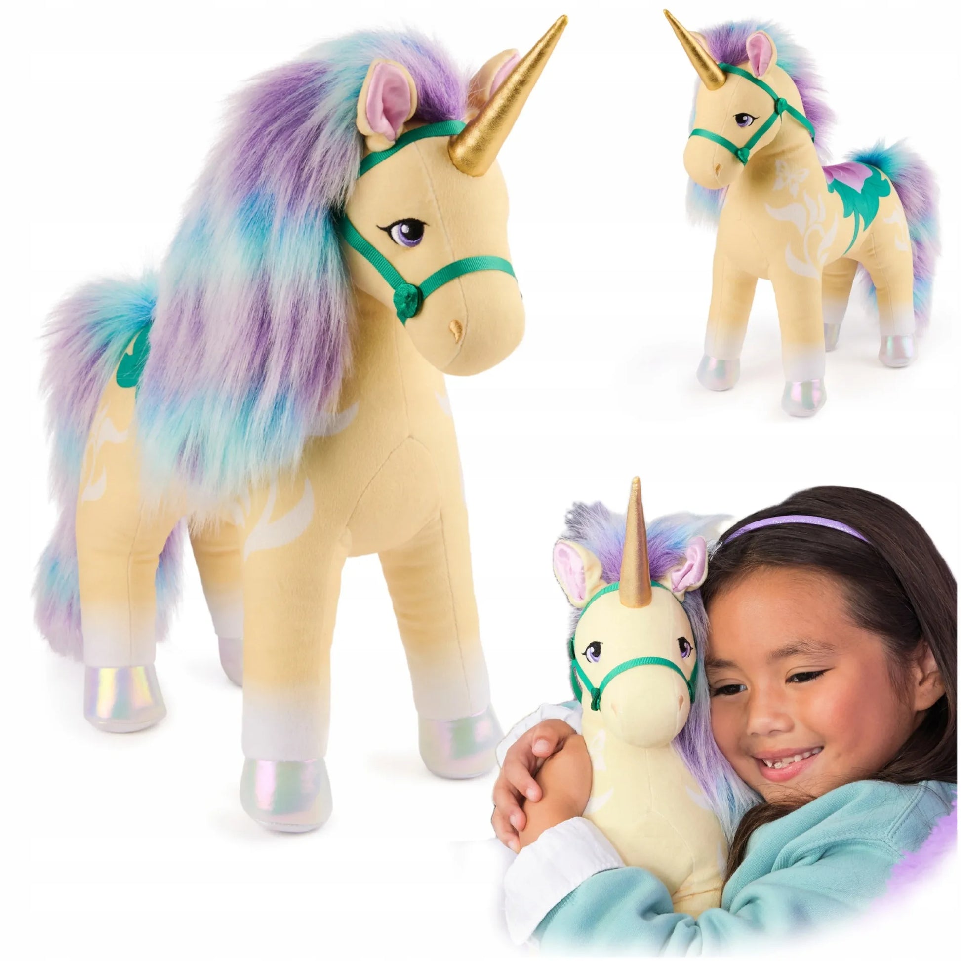 UNICORN ACADEMY LEAF PLIŠINIS VIENARAGIS 38 CM