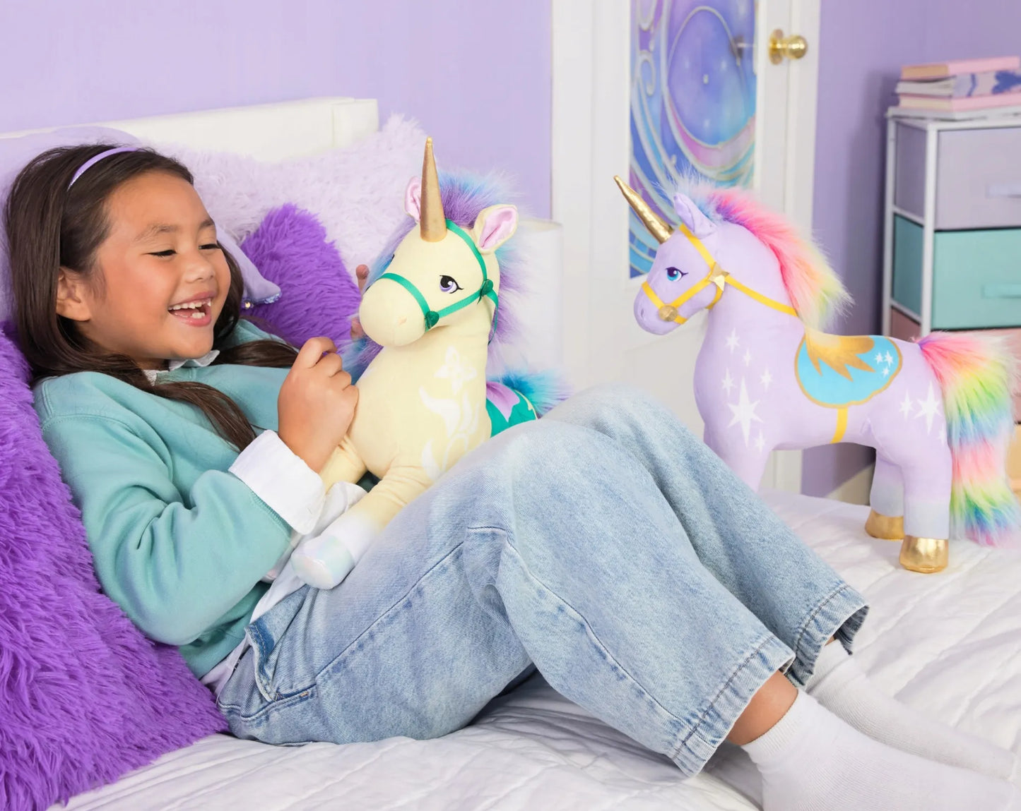 UNICORN ACADEMY LEAF PLIŠINIS VIENARAGIS 38 CM