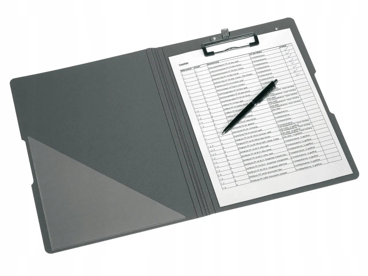 Užspaudžiama A4 formato dėtuvė su spaustuku „2 viename“ Herlitz, juoda