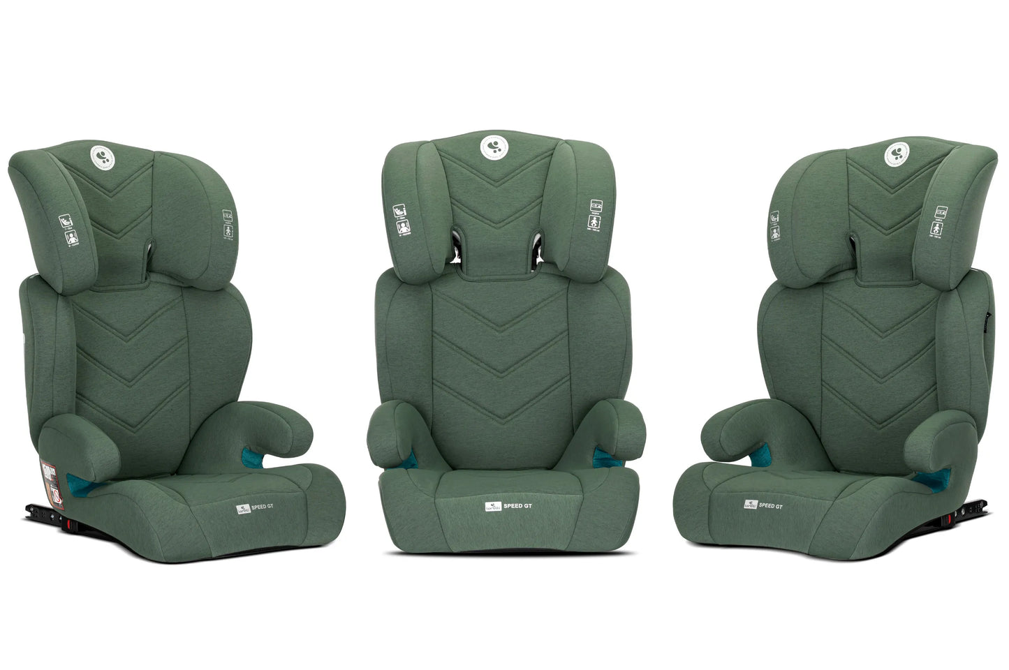 Vaikiška automobilinė kėdutė I-SIZE ISOFIX 15-36 kg Speed GT su paaukštinimu