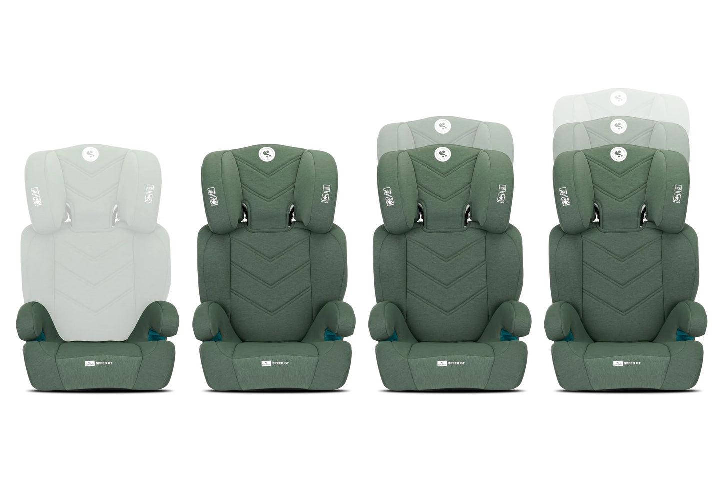 Vaikiška automobilinė kėdutė I-SIZE ISOFIX 15-36 kg Speed GT su paaukštinimu