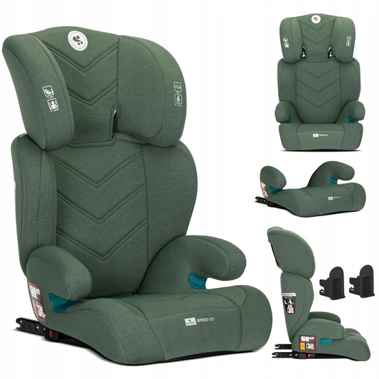 Vaikiška automobilinė kėdutė I-SIZE ISOFIX 15-36 kg Speed GT su paaukštinimu