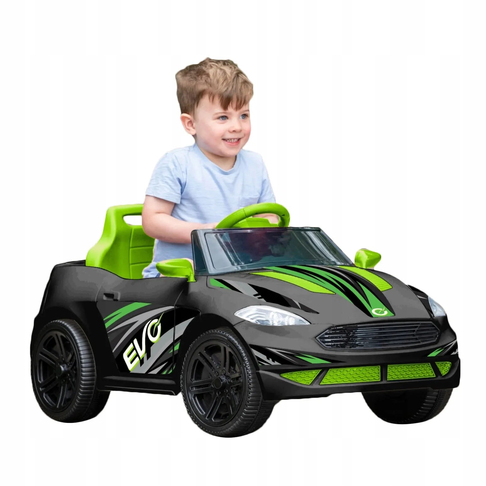 Vaikiškas akumuliatorinis automobilis EVO Venom kabrioletas su LED šviesomis ir garsais
