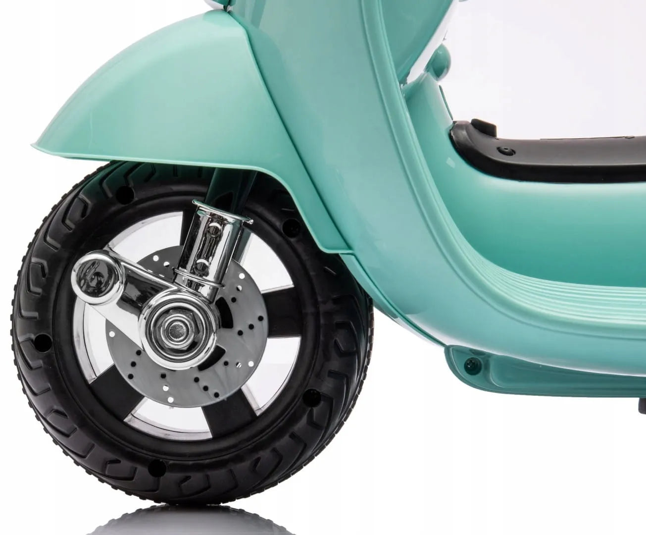 Vaikiškas akumuliatorinis paspirtukas Sun Baby Vespa MINI su atrama