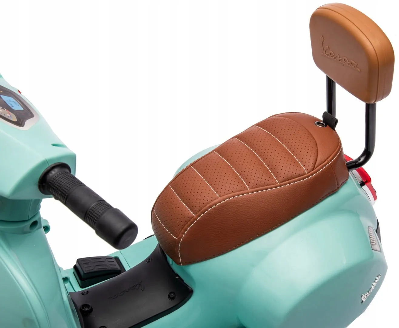 Vaikiškas akumuliatorinis paspirtukas Sun Baby Vespa MINI su atrama