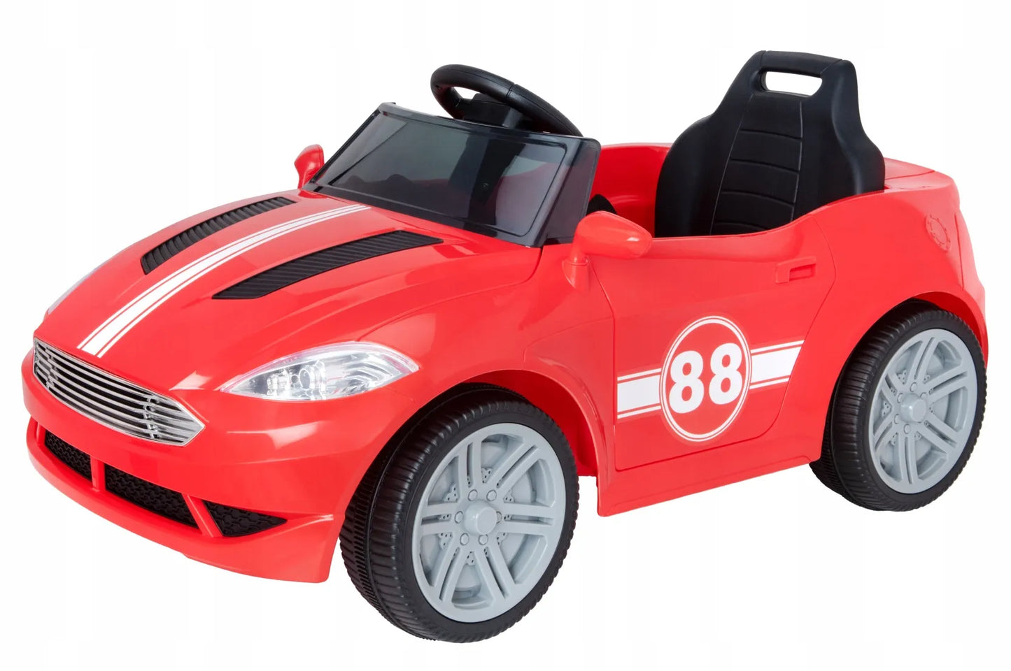 Vaikiškas elektromobilis Evo Turbo kabrioletas su LED žibintais