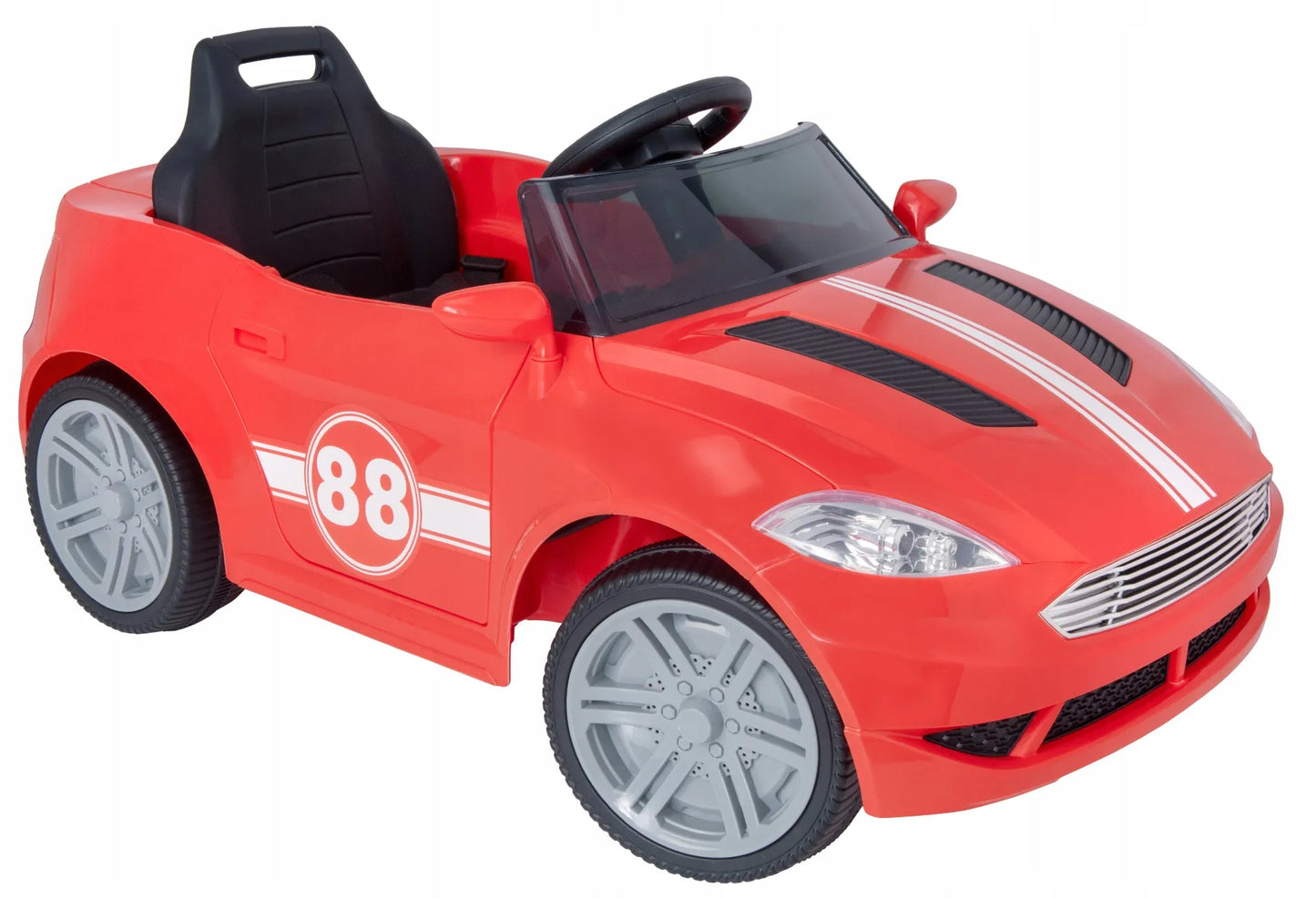 Vaikiškas elektromobilis Evo Turbo kabrioletas su LED žibintais