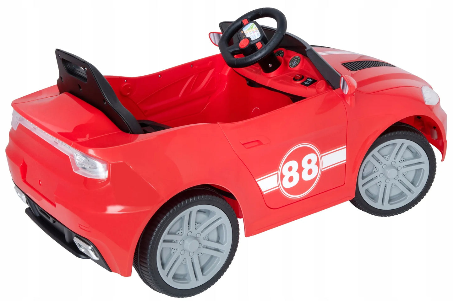 Vaikiškas elektromobilis Evo Turbo kabrioletas su LED žibintais