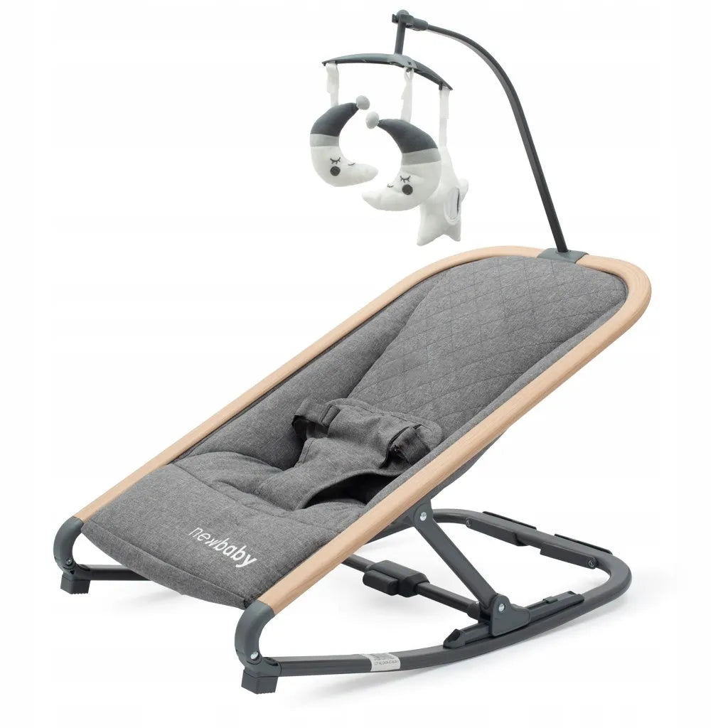 Vaikiškas gultukas-supynė Snuggle NewBaby pilkas