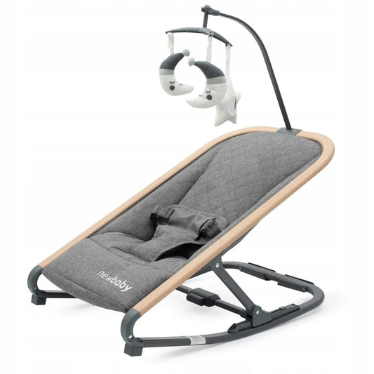 Vaikiškas gultukas-supynė Snuggle NewBaby pilkas